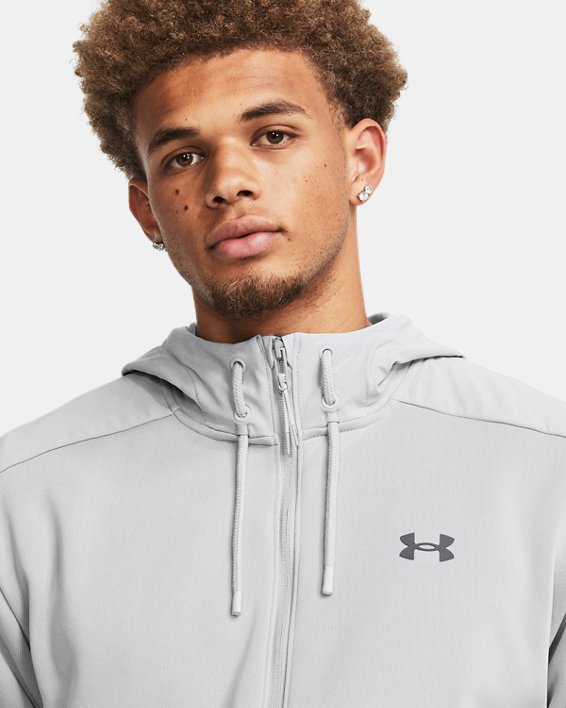 남성 UA 에센셜 스웨킷 in Gray image number 4